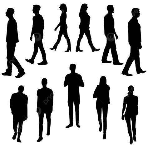 people silhouette png